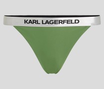 Bikinihöschen mit Karl-logo, Frau, Marmorgrau