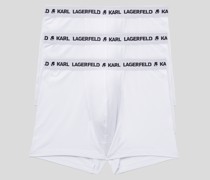 Monochrome Boxershorts mit Karl-logo – 3er-pack, Mann, Weiss