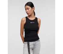 Kl Jeans, Geripptes Klj tank-top, Frau, Schwarz