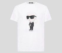 Karl Ikonik -t-shirt, Mann, Weiss