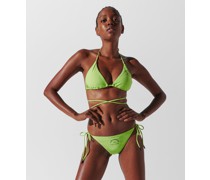 Rue St-guillaume Wickel-triangel-bikinioberteil, Frau, Lime