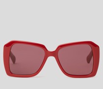 Kl monogram Glamouröse Sonnenbrille, Frau, Rot