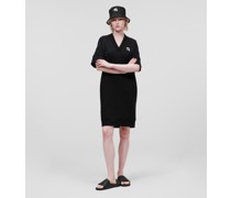 Karl Ikonik Sweatkleid, Frau, Schwarz