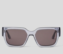 Sonnenbrille mit Karl-logo, Mann, Grau