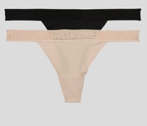 Ultraleichter Tanga mit Karl-logo – 2er-pack, Frau, Multi