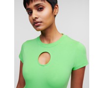 Bodysuit mit zier-ausschnitten, Frau, Sommer Grün