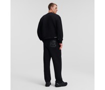 Jogginghose mit Bouclé-tasche, Mann, Schwarz