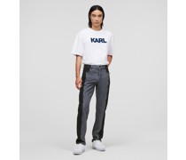 Farbblock-jeans, Mann, Dunkel Grauer/hell Grauer Denim