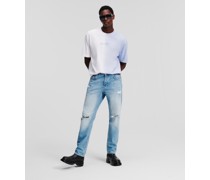 Klj nach Unten Eng Zulaufende Jeans in Distressed-optik, Mann, Hellblau Verzweifelt