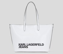 Tote-bag mit Klj essential-logo, Frau, Weiss