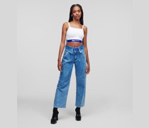 Kl Jeans, Klj lässige Paper-bag-jeans, Frau, Hellblau