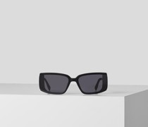 Rsg Rechteckige Sonnenbrille, Frau, Mattschwarz