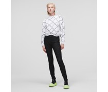 Karl Ikonik Schwarze Skinny-jeans, Frau, Schwarzer Denim