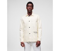 Hotel karl Jeans-überhemd, Mann, Offwhite Denim