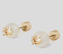 K/autograph Ohrstecker mit Perlen, Frau, Gold