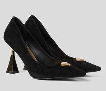 K/archive Debut karl Pumps mit Fächer-design, Frau, Schwarz/gold