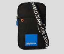 Kl Jeans, Klj handytasche mit Logo-aufnäher, Mann, Schwarz