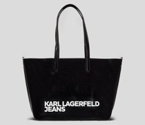Tote-bag mit Klj essential-logo, Frau, Schwarz