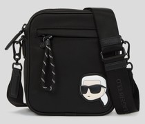 K/ikonik Crossbody Bag aus Nylon, Mann, Schwarz