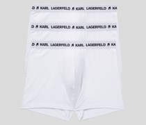 Monochrome Boxershorts mit Karl-logo – 3er-pack, Mann, Weiss