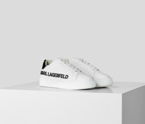 Karl Maxi Kup injizierte Logo-sneaker, Mann, Weiss/schwarz