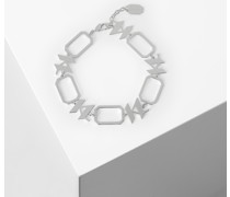 K/monogram Geometrisches Kettenarmband, Frau, Silver