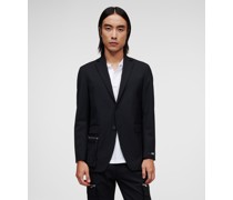 Taillierte Jacke, Mann, Schwarz
