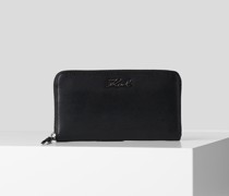 K/signature Brieftasche Im Kontinentalformat, Frau, Schwarz