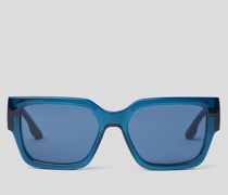 Sonnenbrille mit Karl-logo, Mann, Blau/azur