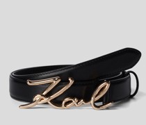 K/signature Hüftgürtel, Frau, Schwarz/gold