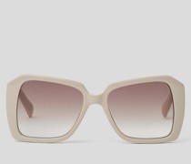 Kl monogram Glamouröse Sonnenbrille, Frau, White
