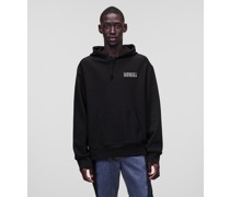 Karl Ikonik -oversize-hoodie, Mann, Schwarz