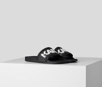 Kondo karl logo-pantolette, Mann, Schwarz