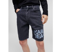 Lässige Shorts mit Klj logo, Mann, Washed Black Lazer