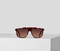 Blok-logo-sonnenbrille, Mann, Tortoise