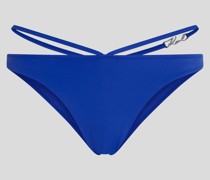 Karl signatur-bikini-hose in V-form, Frau, Blendend Blau
