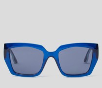 Sonnenbrille mit Karl-logo, Frau, Blau