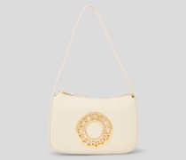 K/disk kleine Schultertasche mit Reissverschluss, Frau, Almond