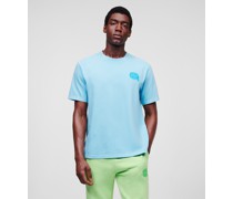 Karl Ikonik T-shirt mit Farblich Abgestimmtem aufnäher, Mann, Limonata