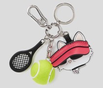 K/ikonik choupette Tennis-schlüsselanhänger, Frau, Persisches Rot