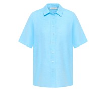 Linen Shirt Bluse in unifarben