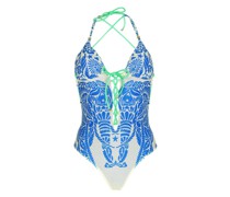 Aloha Padded Badeanzug in blau