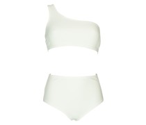 Basic Asymmetrischer Bikini weiß