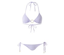Miami Padded Triangel Bikini Lavender Ribbed