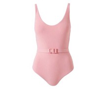 St Tropez Badeanzug Blush Ribbed
