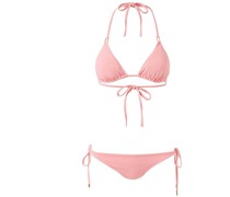 Cancun Padded Triangel Bikini Blush Ribbed
