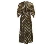Modica Wickelkleid aus Seide Olive