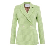 Blazer in Hahnentritt-Muster
