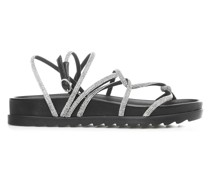 Riemchensandalen mit Strass