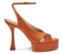 Donna Satin Platform Sandals